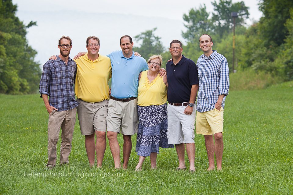 mother and five sons deep creek lake portrait photographer