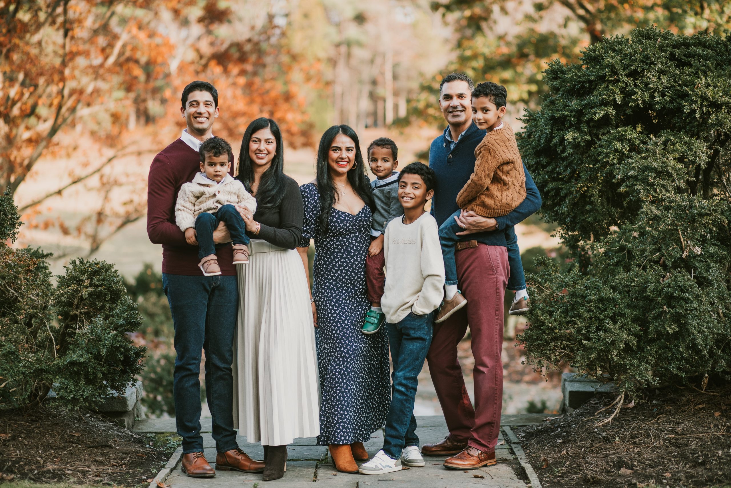 extended family formal portrait