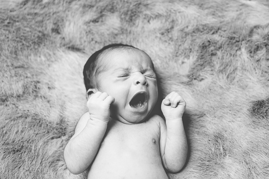 newborn yawn