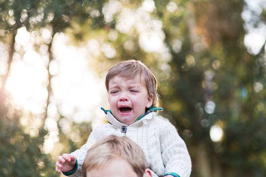 1 year old boy crying