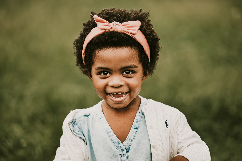 cute little girl smiling
