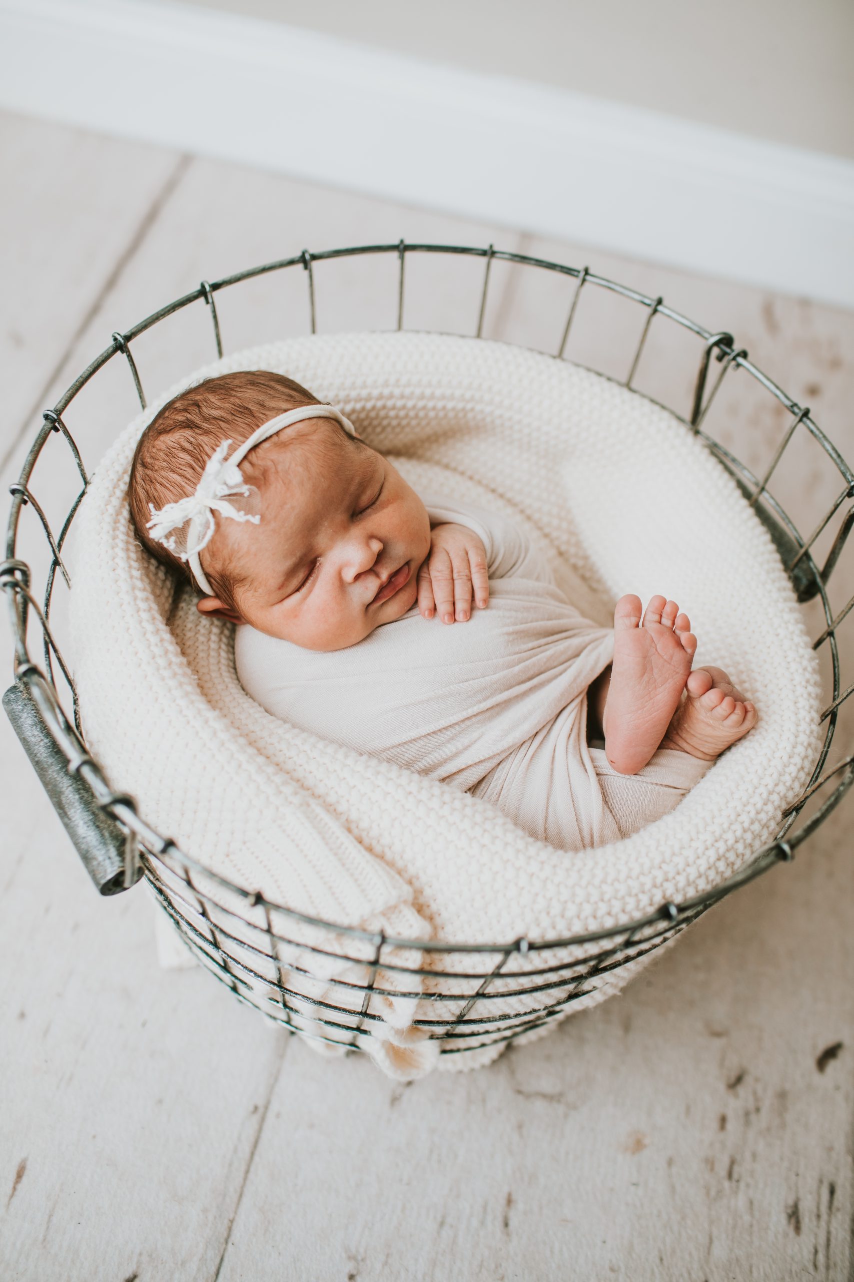 newborn swaddled