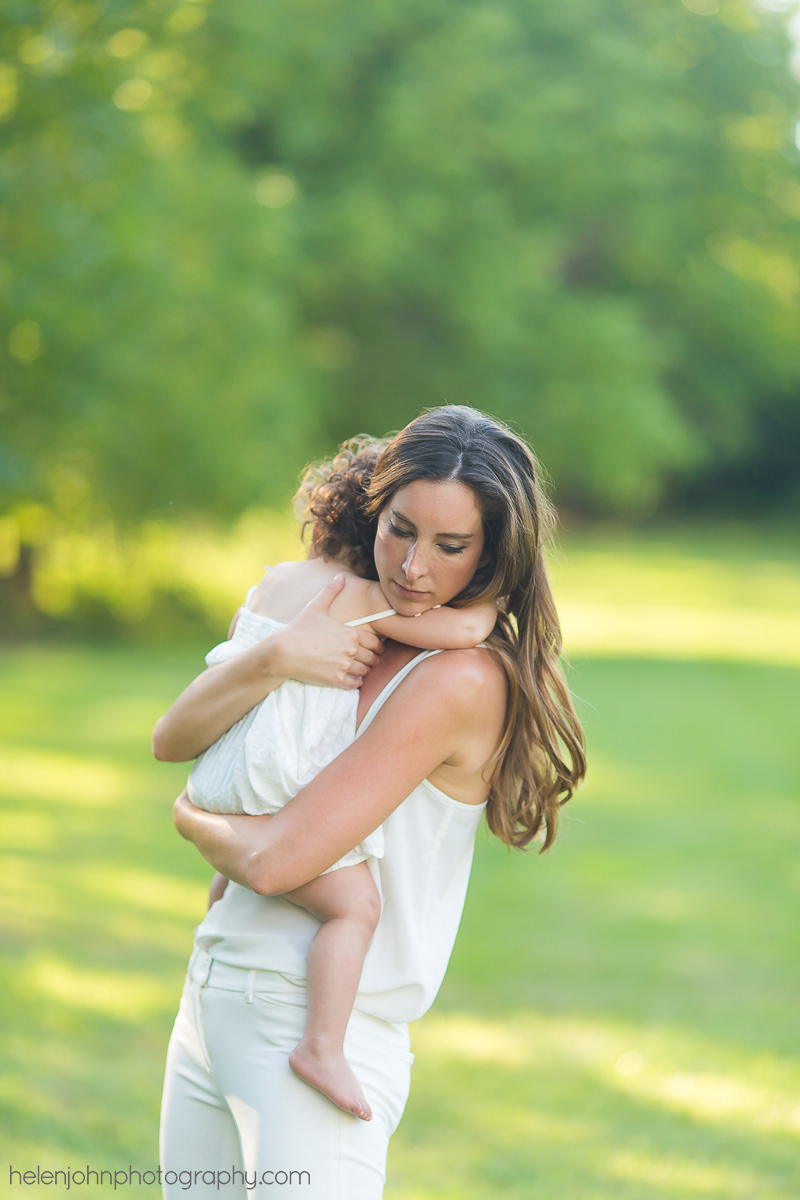 Mother holding dauther