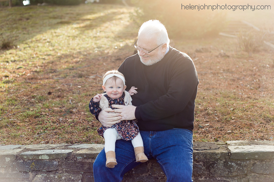 Grandpa and granddaughter