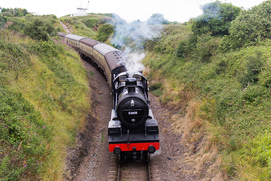 steam train english countryside