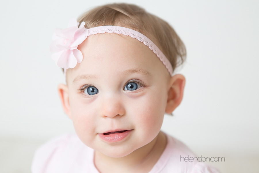 12 month old girl big blue eyes