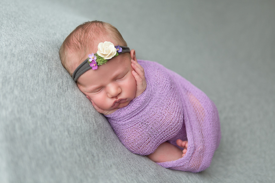 7 day old baby girl newborn session