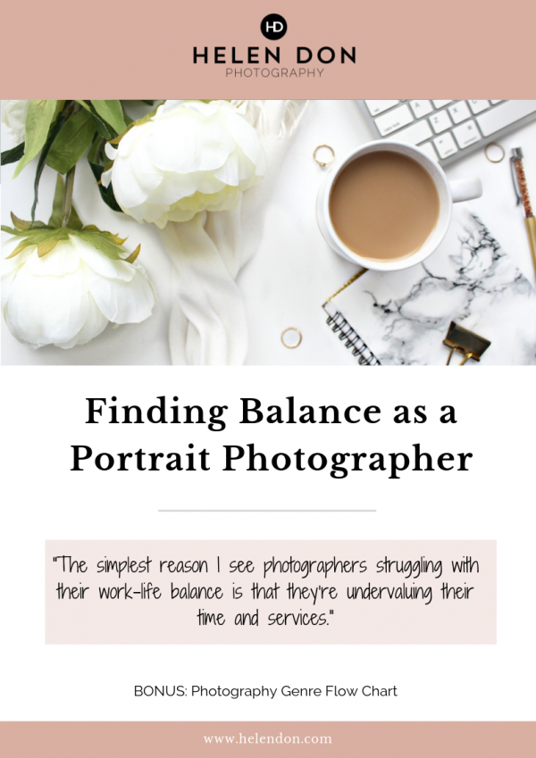 finding balance as a portrait photographer