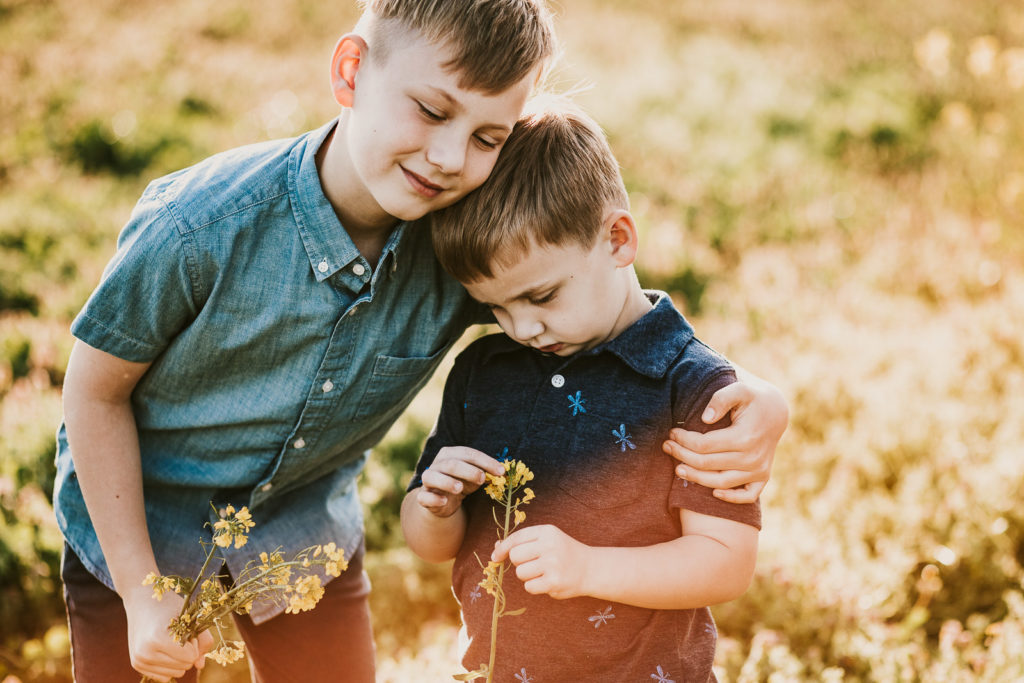 sweet pose for brothers